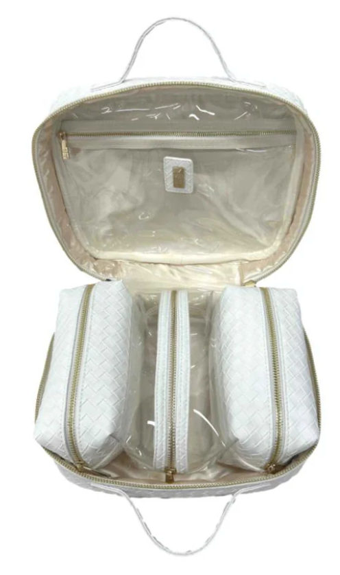 Luxe Bridal TRVL2 Case Woven White
