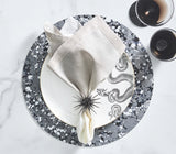 Splash Placemat in Gray & Black, Set of 4